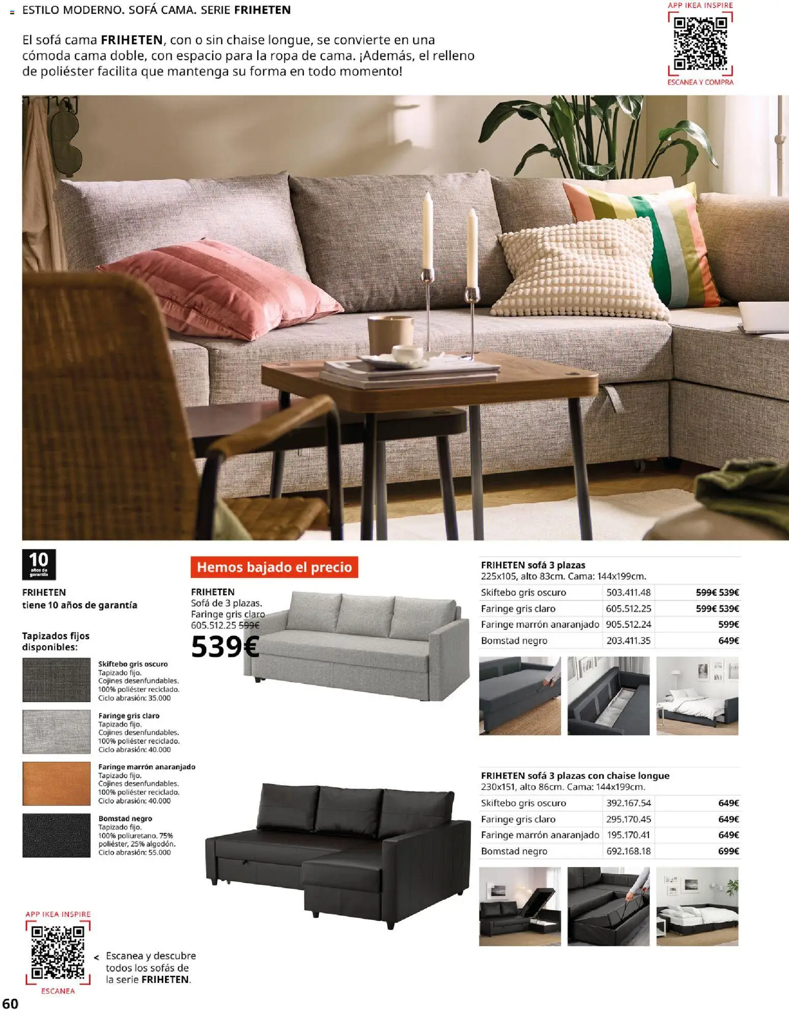 IKEA - Sofás │ válido desde el 28/09/2026 | Página: 60 | Productos: Cómoda, Ropa, Sofá cama, Cama