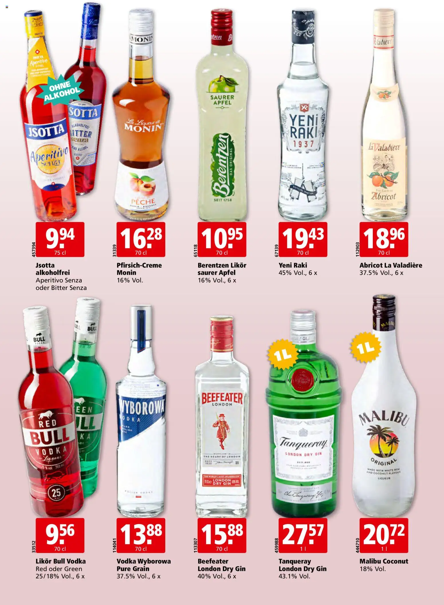 Aligro aktionen Schlieren, Gossau SG, Frauenfeld, Rapperswil-Jona, Sargans, Bern – gültig ab 21.09.2026 | Seite: 26 | Produkte: Likör, Äpfel, Gin