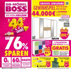 SB Möbel Boss Prospekt ab 10.10.2026 gültig
