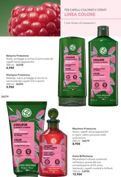 Anteprima del volantino Yves Rocher catalogo Profumo valido a partire dal 04.06.2026 | Pagina: 68 | Prodotti: Shampoo, Balsamo, Maschera, Lampone