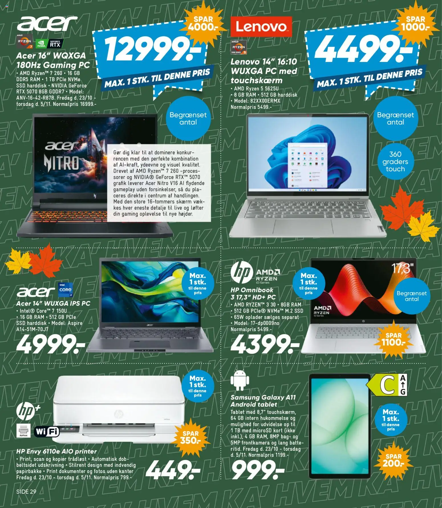 Bilka tilbudsavis – gyldig fra 23/10/2026 | Side: 41 | Produkter: RAM, Skærm, Gaming PC, Harddisk