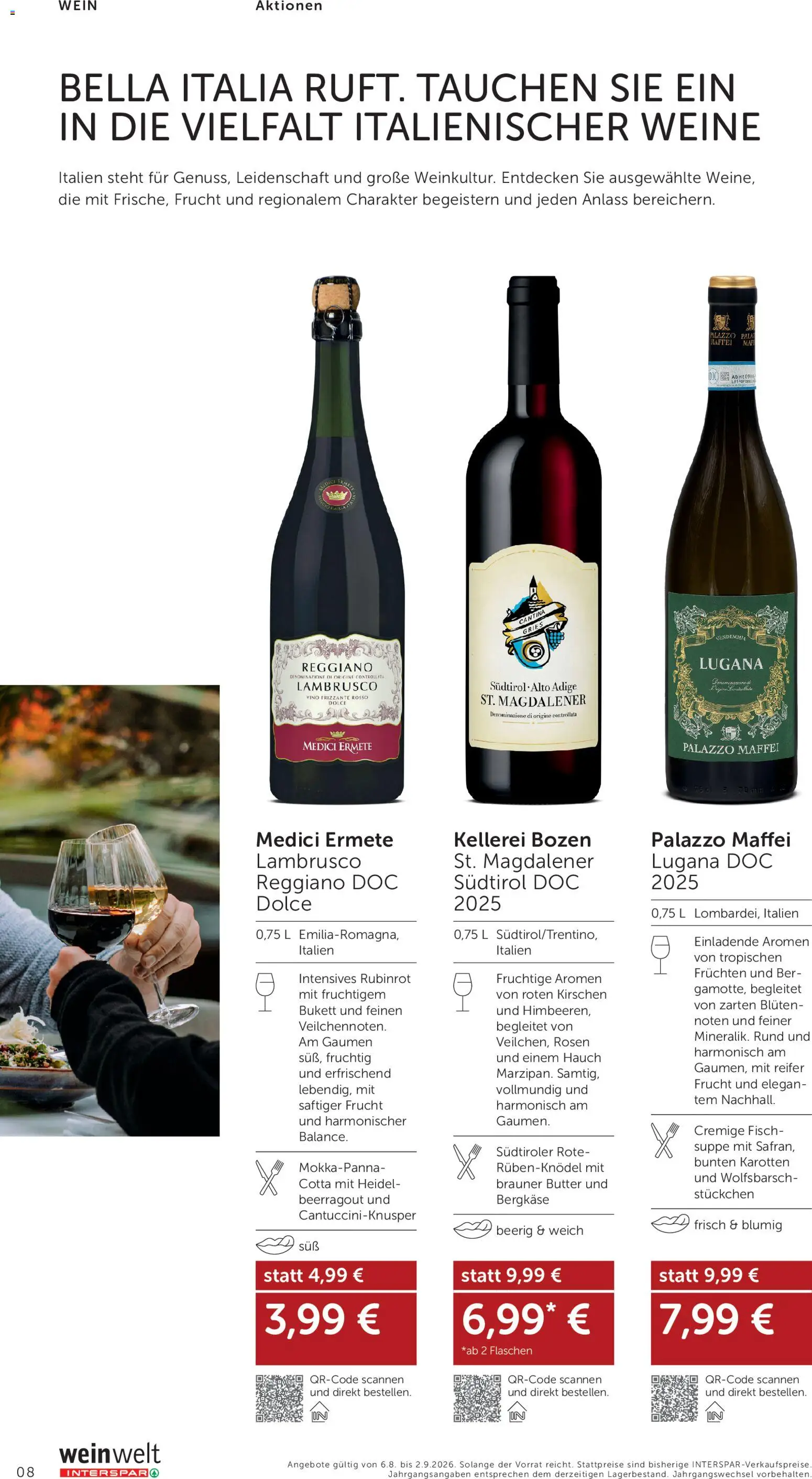 Interspar Wein Welt gültig ab 06.08.2026 | Seite: 8 | Produkte: Butter, Wein, Fisch