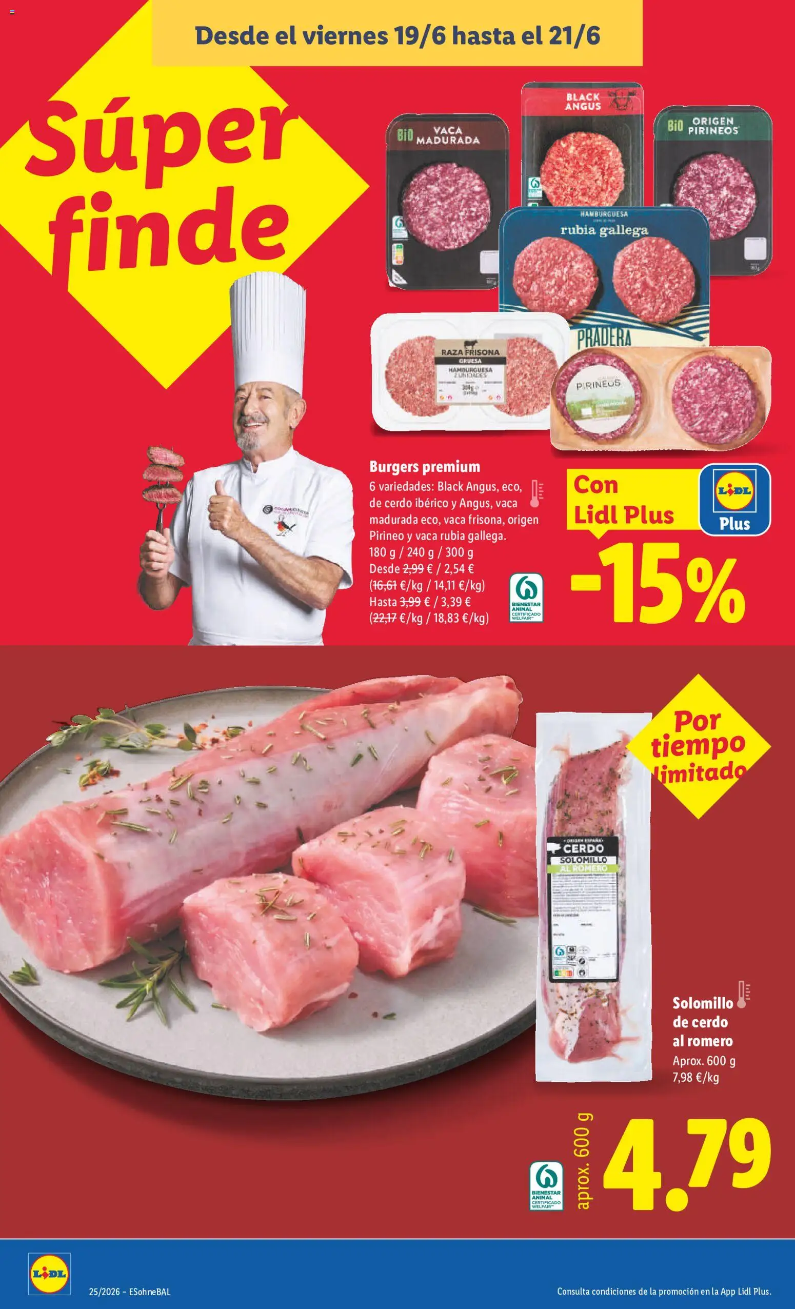 Lidl folleto Baleares │ válido desde el 15.06.2026 | Página: 38 | Productos: Solomillo de cerdo, Cerdo, Σοκολατούχο γάλα