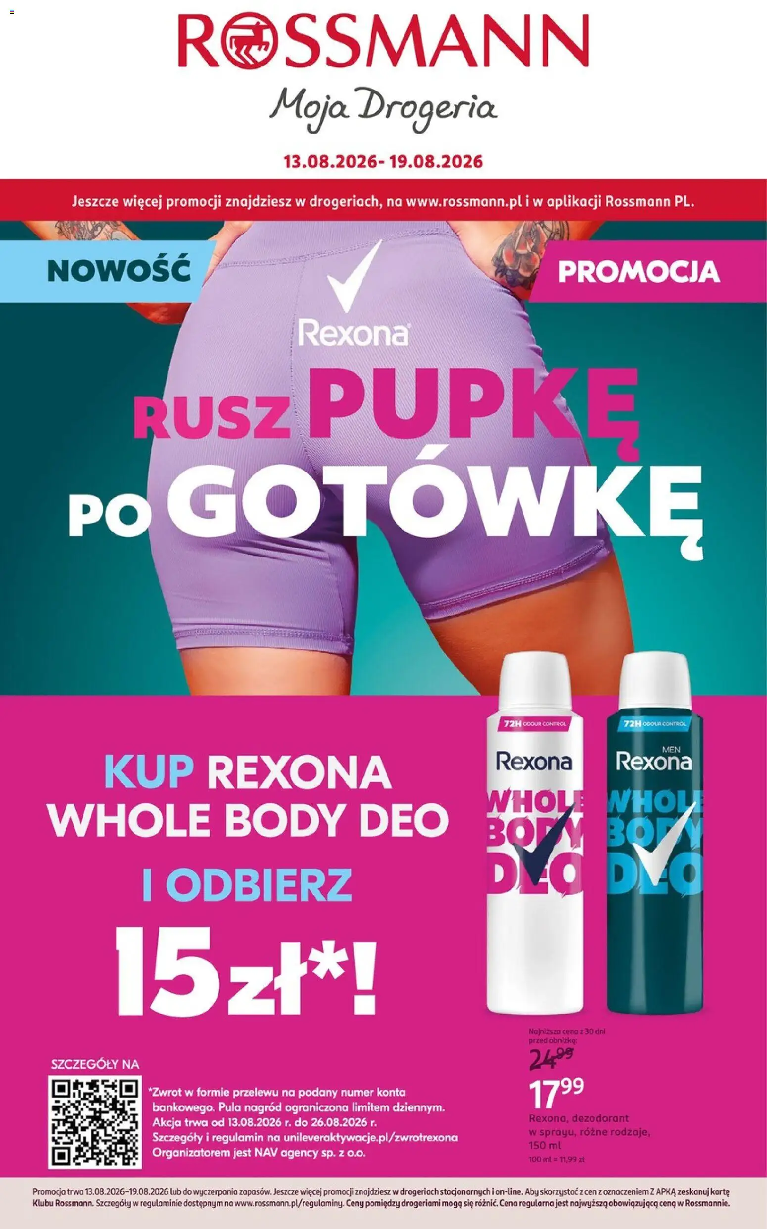 Rossmann gazetka od 13.08.2026 | Strona: 8 | Produkty: Drogeria, Body, Dezodorant