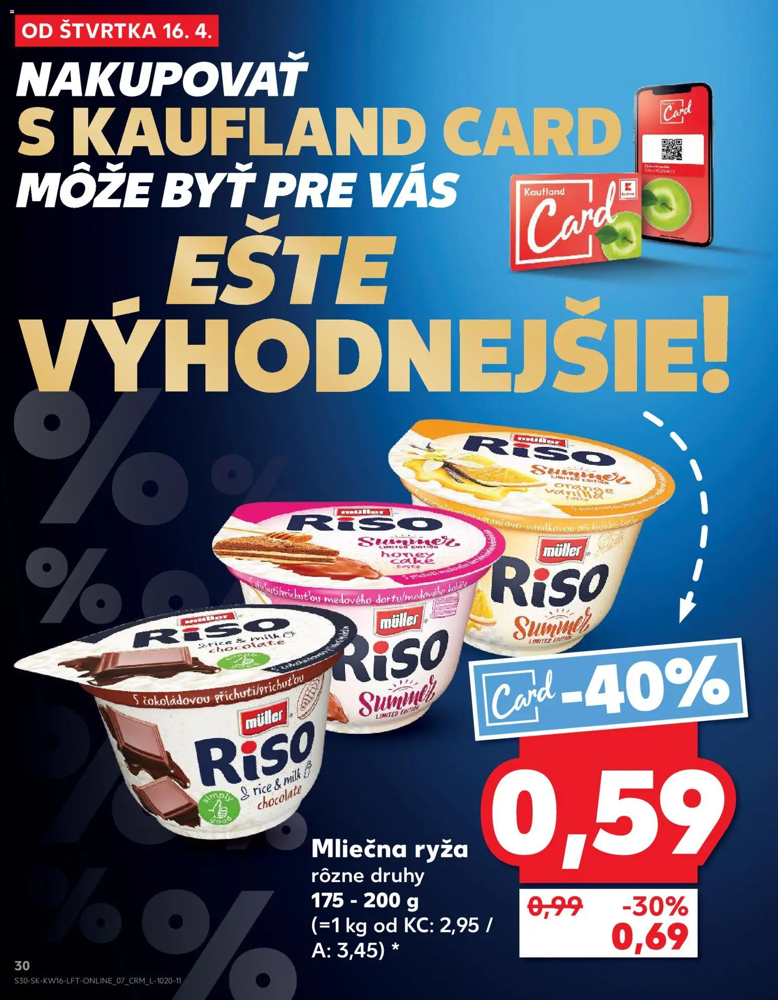 Nové Kaufland akcie – leták je platný od 16.04.2026 | Strana: 30 | Produkty: Ryža