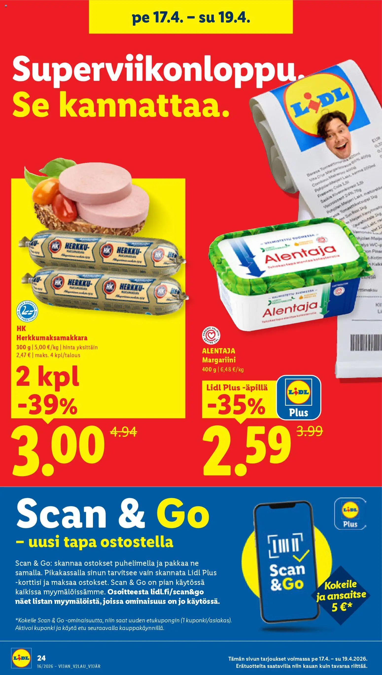 Lidl tarjoukset - Rovaniemi – voimassa 16.04.2026 alkaen | Sivu: 30 | Tuotteet: Margariini