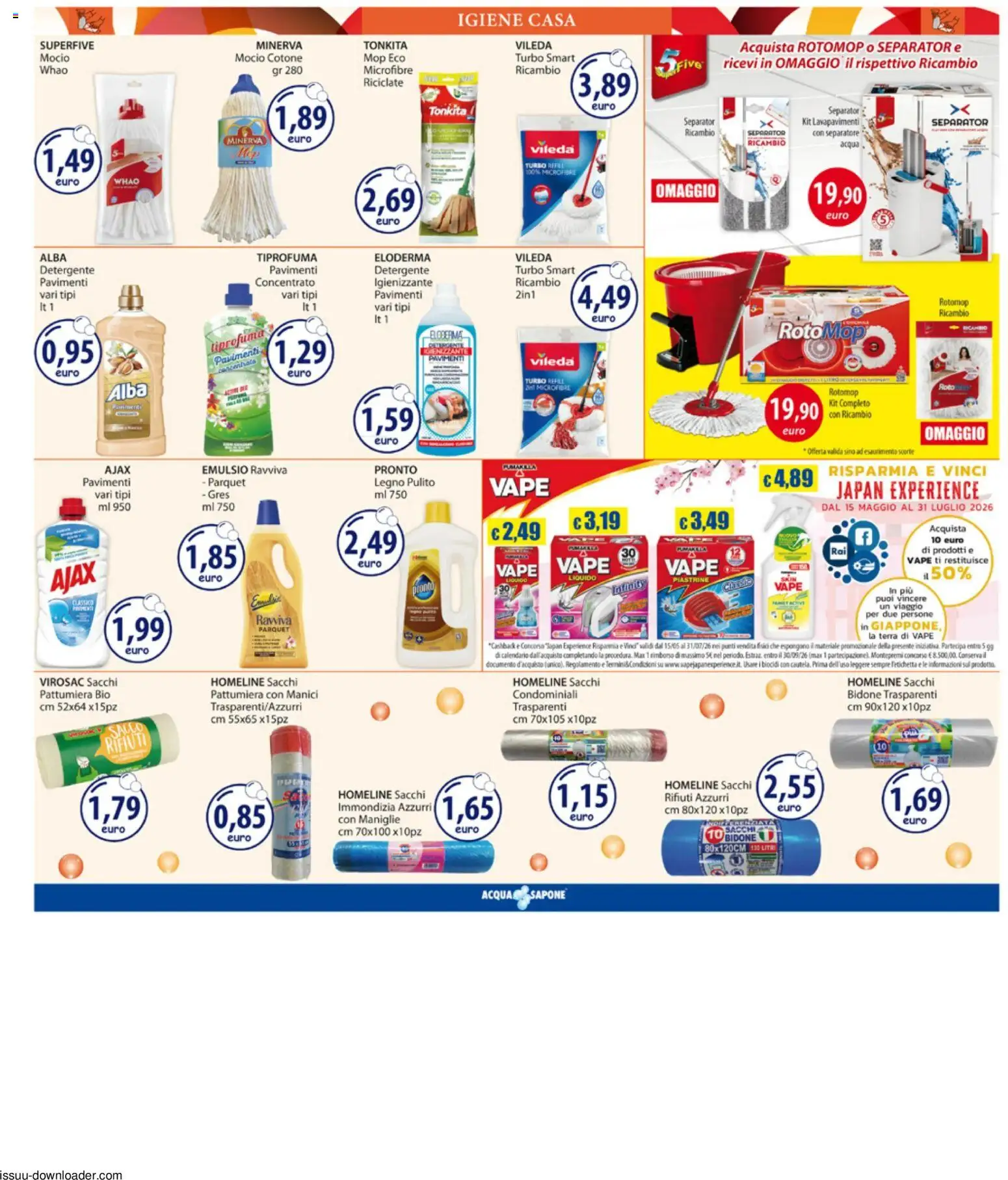 Volantino Acqua e Sapone del 29/06/2026 | Pagina: 16 | Prodotti: Sapone, Detergente, Acqua, Terra