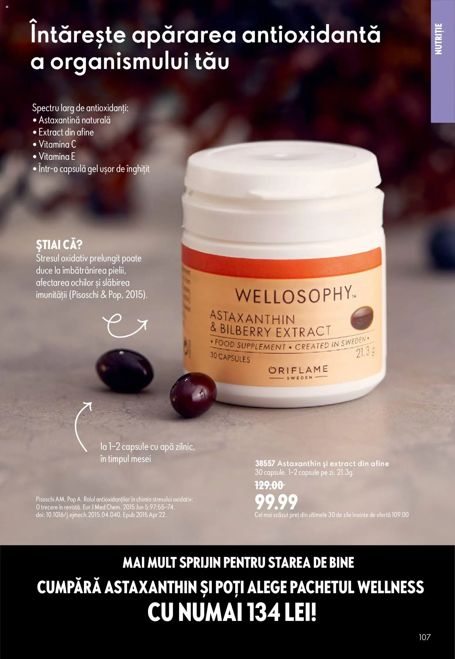 Noul catalog Oriflame – valabil de la 08.07.2026 | Pagină: 107 | Produse: Afine, Apă