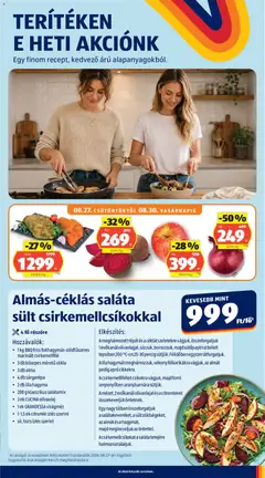 BBQ friss fokhagymás-zöldfűszeres marinált csirkemellfilé, BBQ friss fokhagymás-zöldfűszeres marinált csirkemellfilé - amely érvényes a következő dátumtól: 2026.08.27. | Oldal: 39 | Termékek: Sárgarépa, Citromlé, Saláta, Olívaolaj