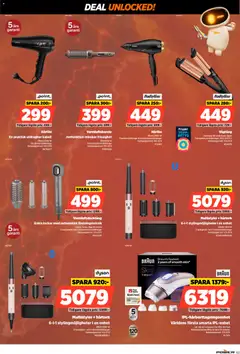 Power erbjudanden - Förhandsvisning av reklamblad från butik Power aktuell från 07/09/2026 | Sida: 63 | Produkter: Locktång, Hårtork, Topp, Kabel