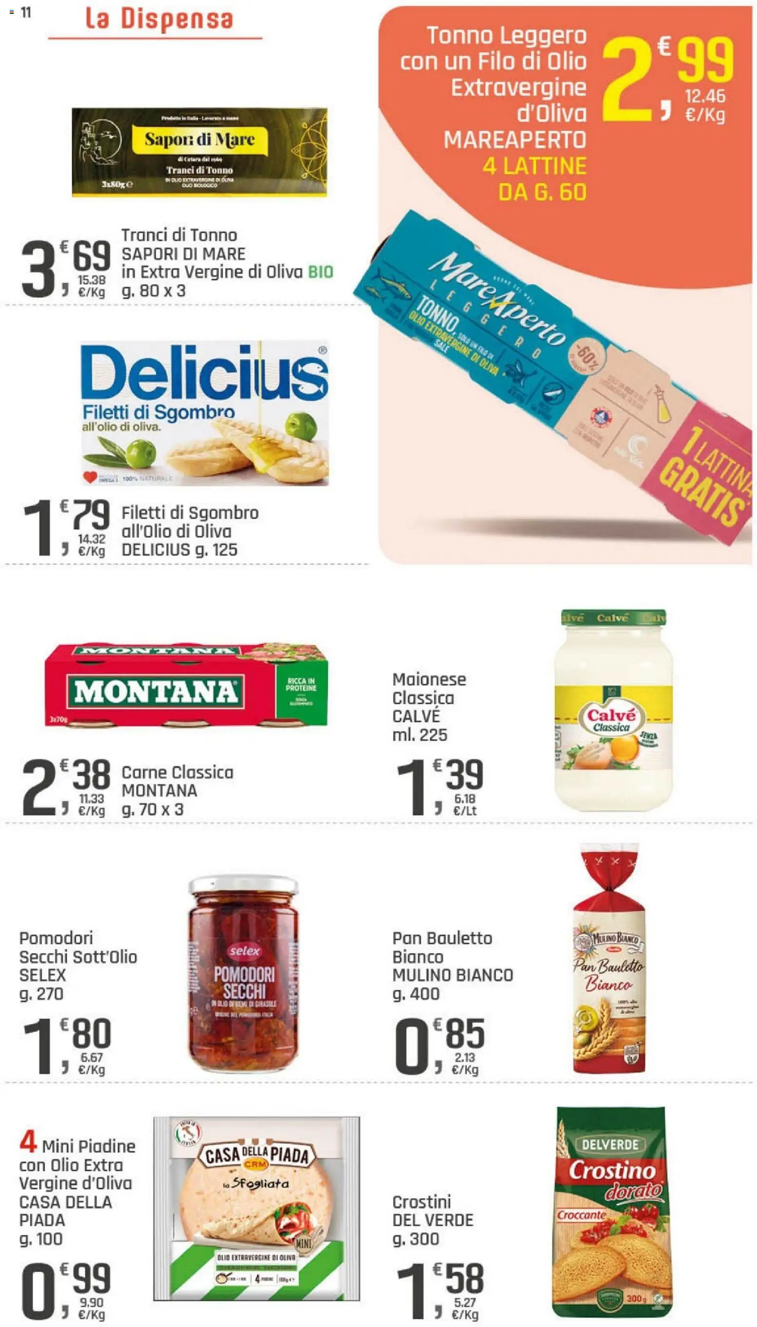 Volantino DOK del 02/09/2026 | Pagina: 11 | Prodotti: Maionese, Olio, Crostini, Olio extra vergine