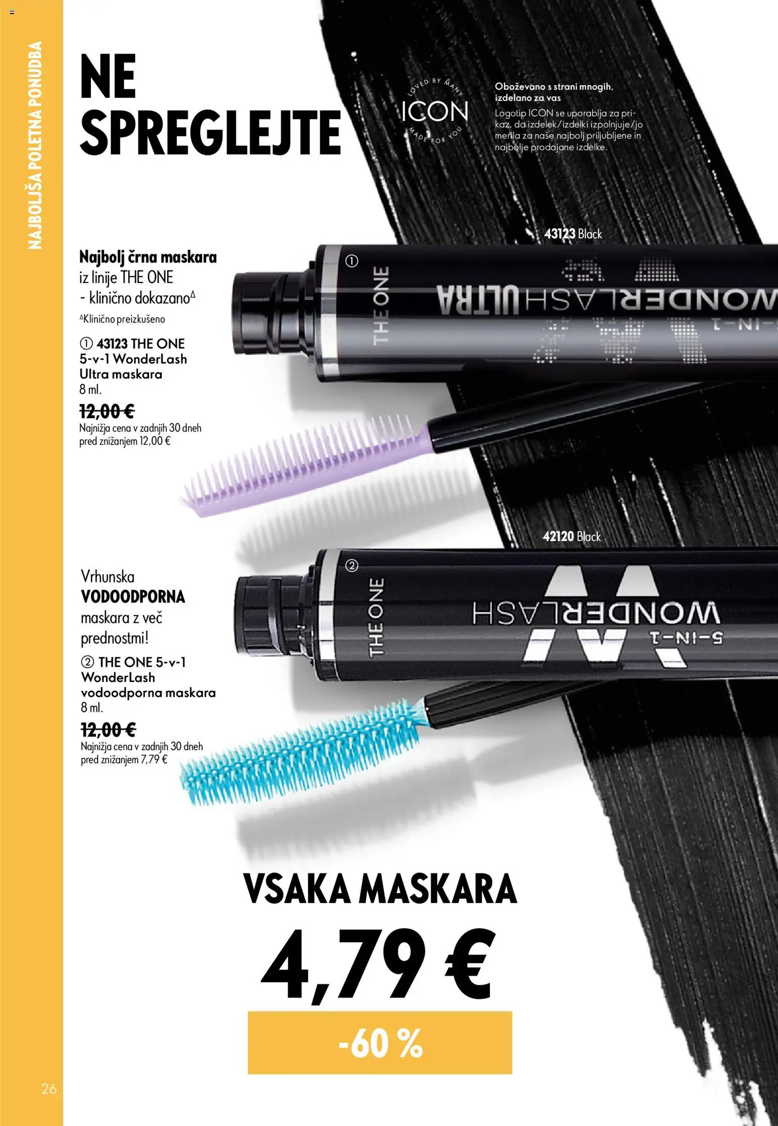 Novi Oriflame katalog ponudbe – veljaven od 24.06.2026 | Stran: 26 | Izdelki: Maskara