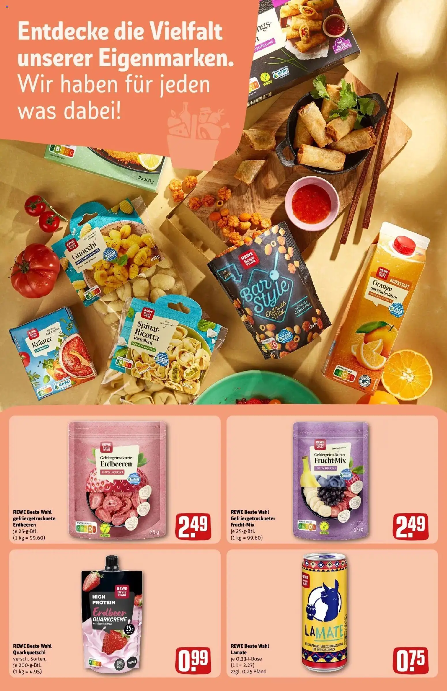 REWE Prospekt ab 24.08.2026 zum Blättern » Angebote | Seite: 17 | Produkte: Gnocchi, Erdbeeren