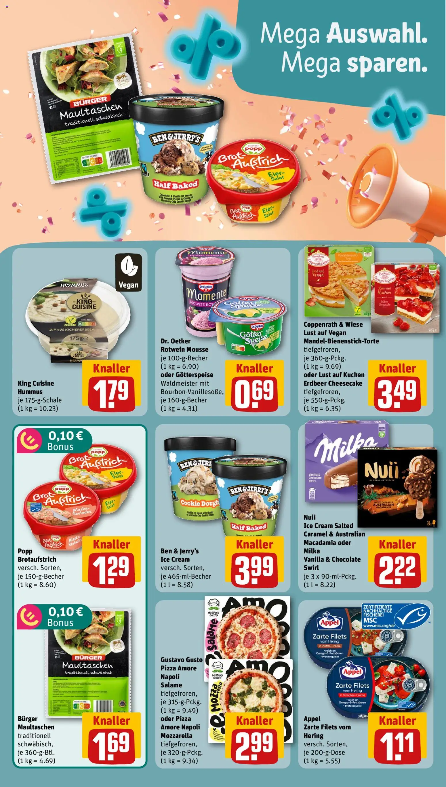 Rewe Prospekt – gültig ab 21.09.2026 | Seite: 7 | Produkte: Gustavo gusto, Tomaten, Ben & Jerry's, Salat