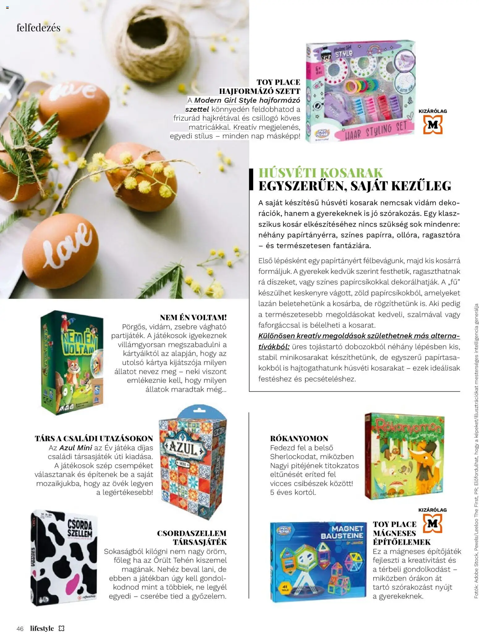 Müller akciós ujság - amely érvényes a következő dátumtól: 27.03.2026 | Oldal: 46 | Termékek: Hajformázó, Kosár, Társasjáték