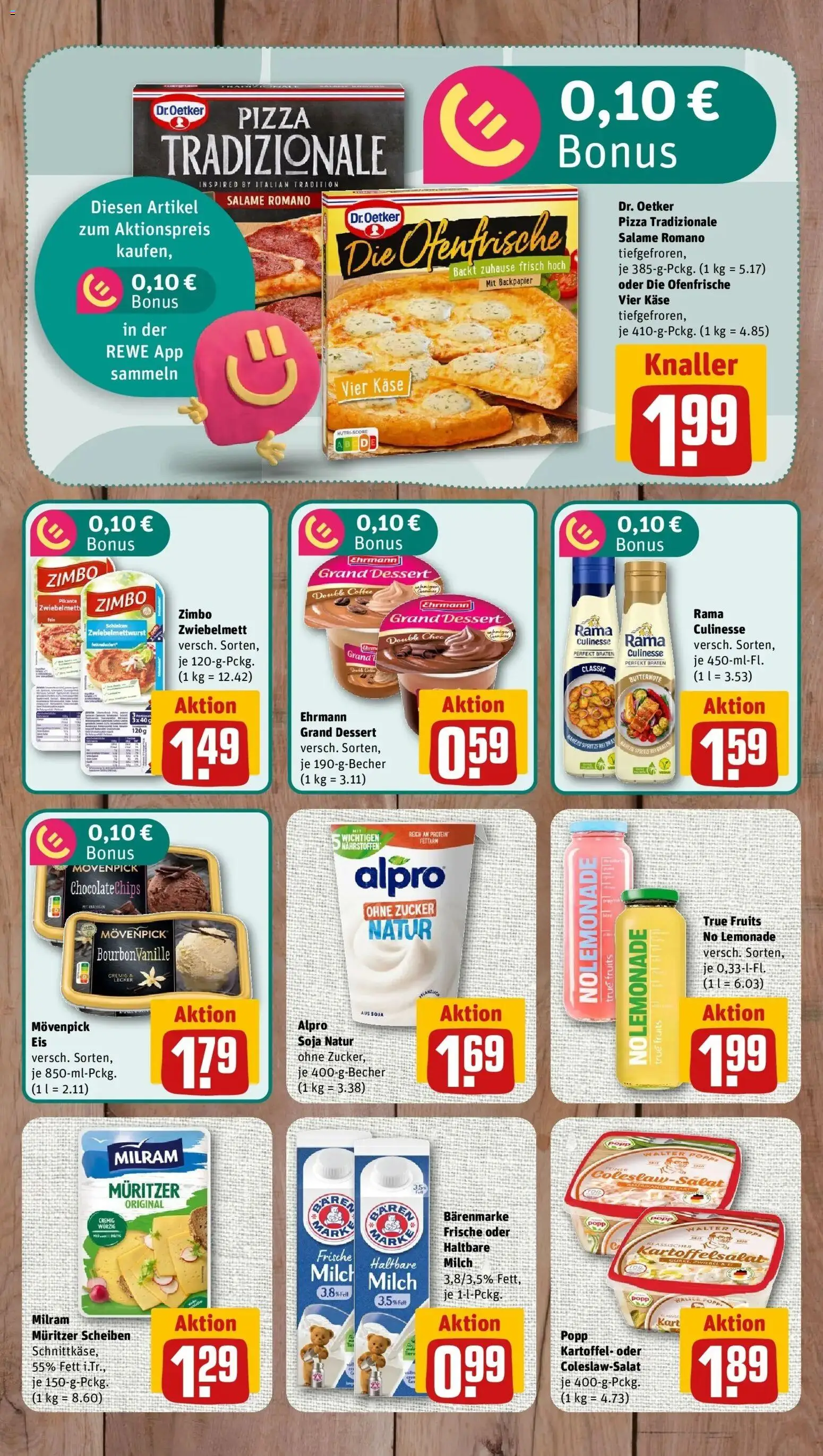 REWE Prospekt ab 07.09.2026 zum Blättern » Angebote | Seite: 5 | Produkte: Käse, Haltbare milch, Ofenfrische, Pizza