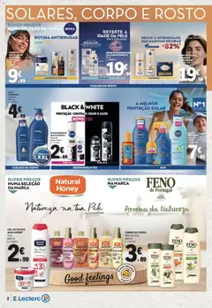 Pré-visualização E.Leclerc Especial Beleza válido de 30/06/2026 | Página: 2 | Produtos: Sérum, Leite, Óleo, Creme