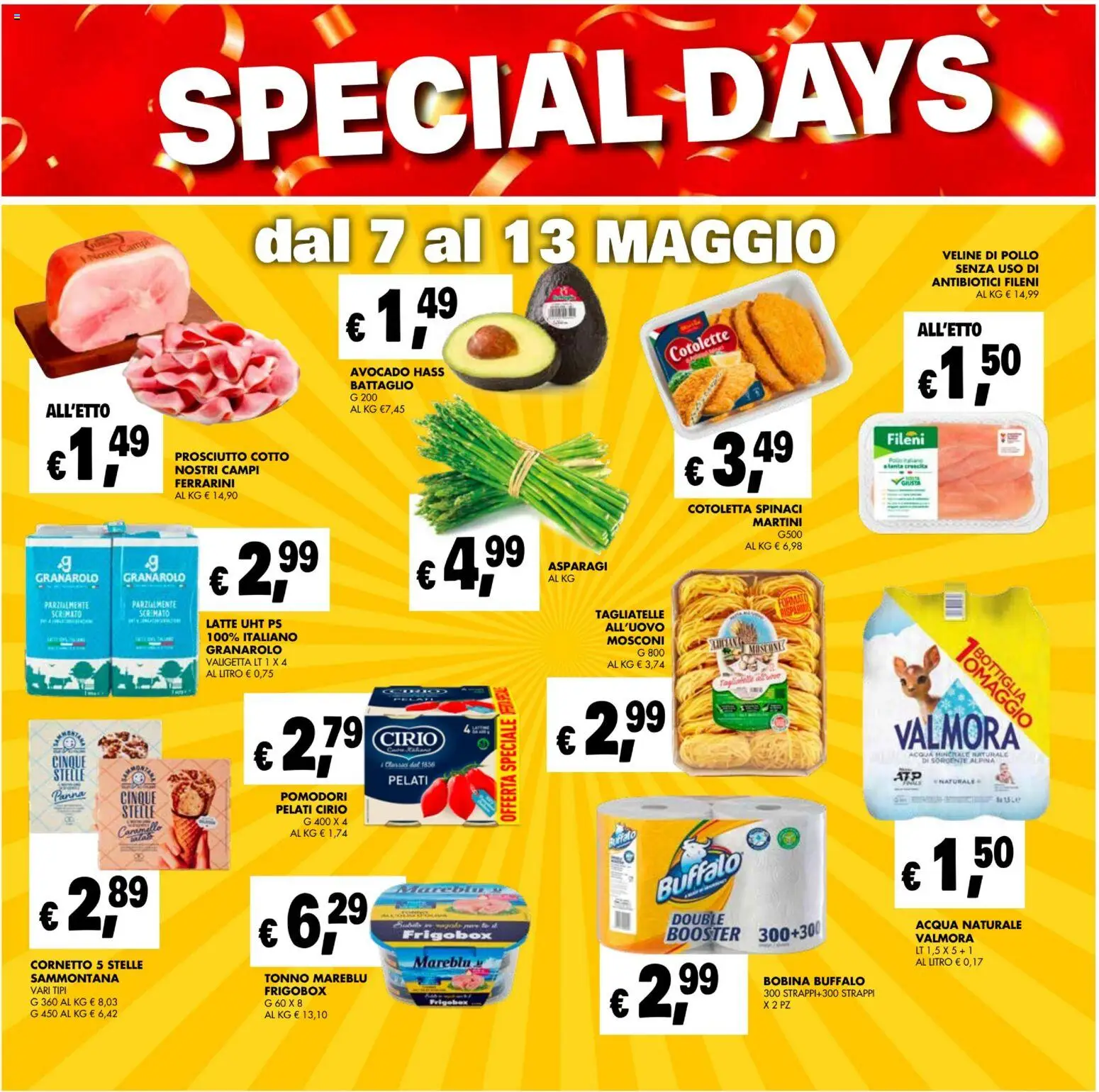 Volantino Coal del 07.05.2026 | Pagina: 30 | Prodotti: Veline, Cornetto, Panna, Acqua naturale