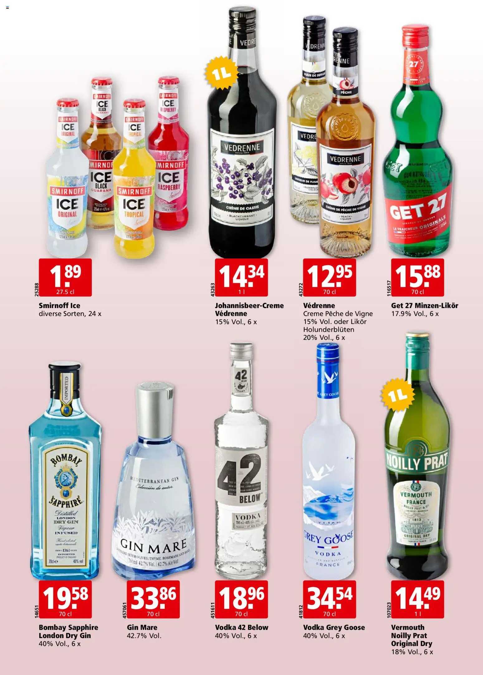 Aligro aktionen Chavannes, Matran, Genf, Sitten – gültig ab 25.05.2026 | Seite: 26 | Produkte: Likör, Gin, Creme