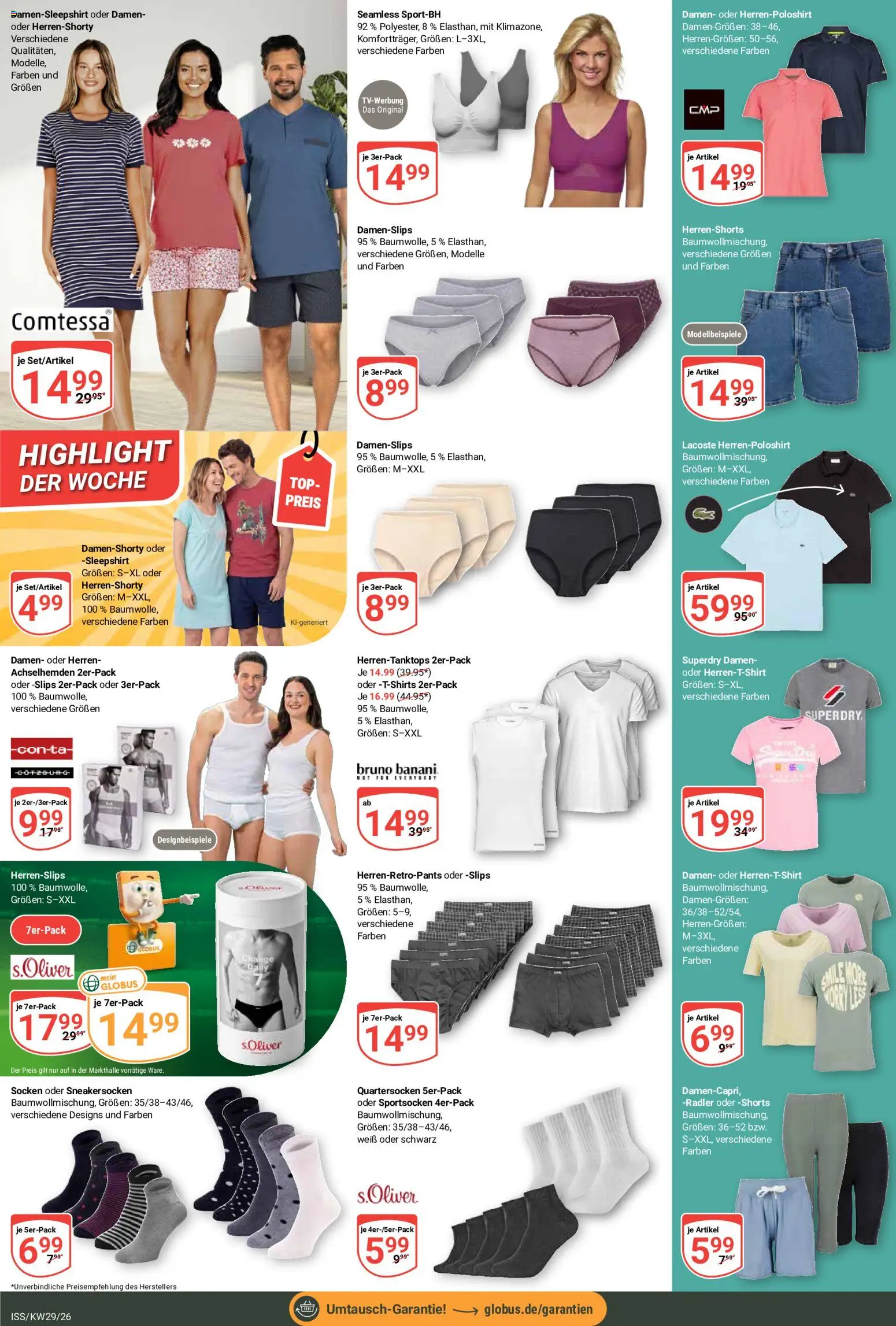 Globus Prospekt – gültig ab 13.07.2026 | Seite: 23 | Produkte: Top, Radler, Socken