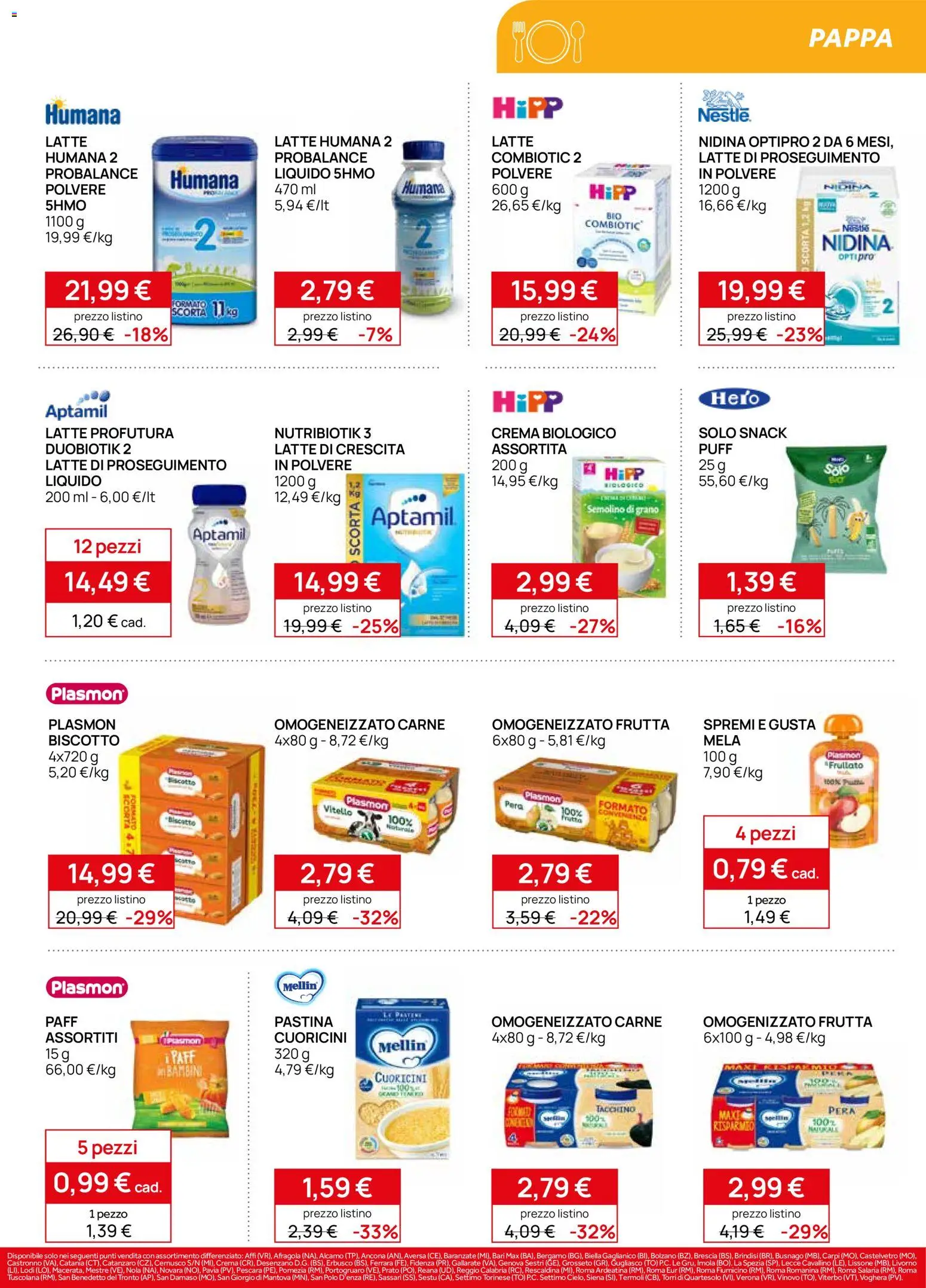 Volantino Prenatal del 17.06.2026 | Pagina: 21 | Prodotti: Crema, Tacchino, Polo, Omogenizzato