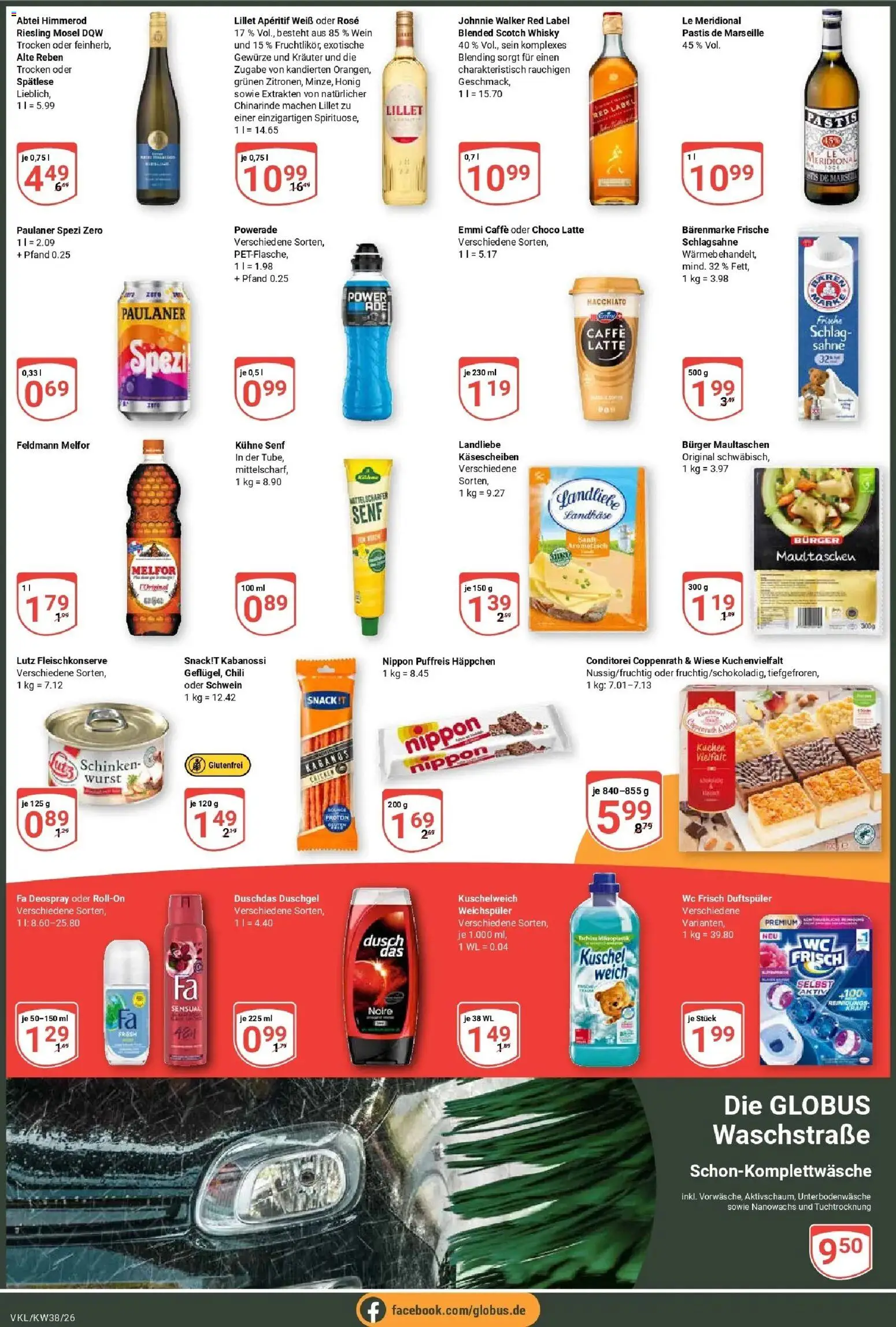 Globus Prospekt Völklingen (ab 14.09.2026) » Angebote online | Seite: 2 | Produkte: Burger, Lillet, Deospray, Johnnie walker