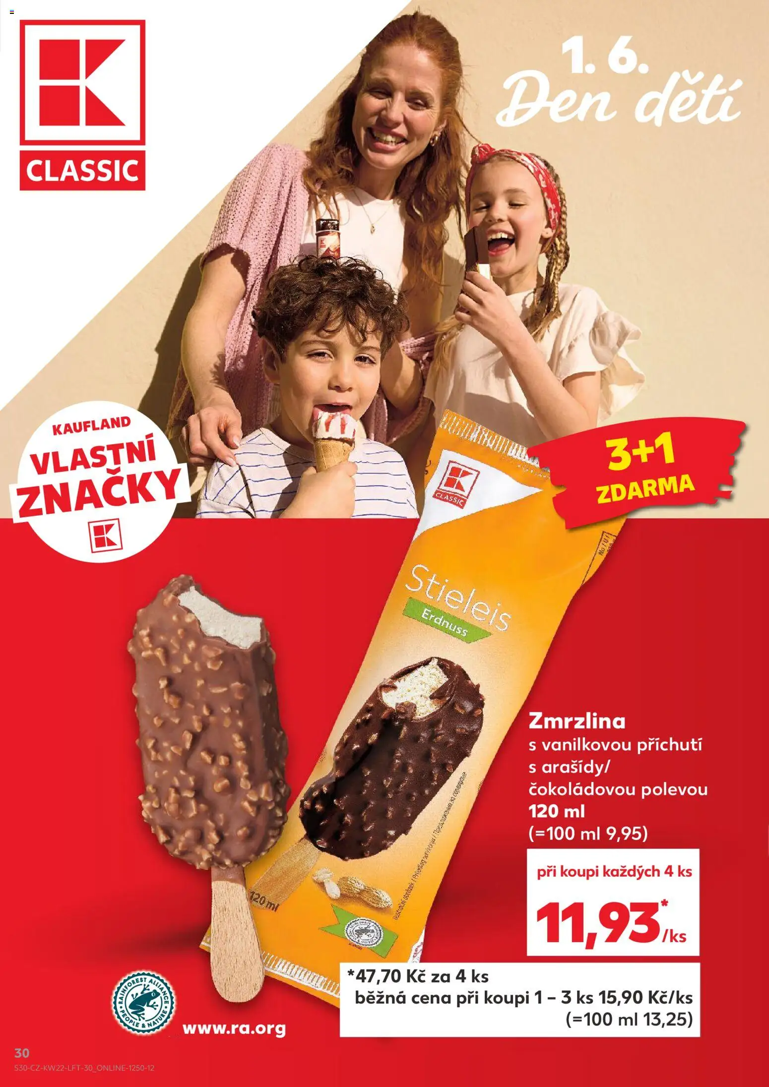 Kaufland leták - Brno od 27.05.2026 | Strana: 30 | Produkty: Zmrzlina