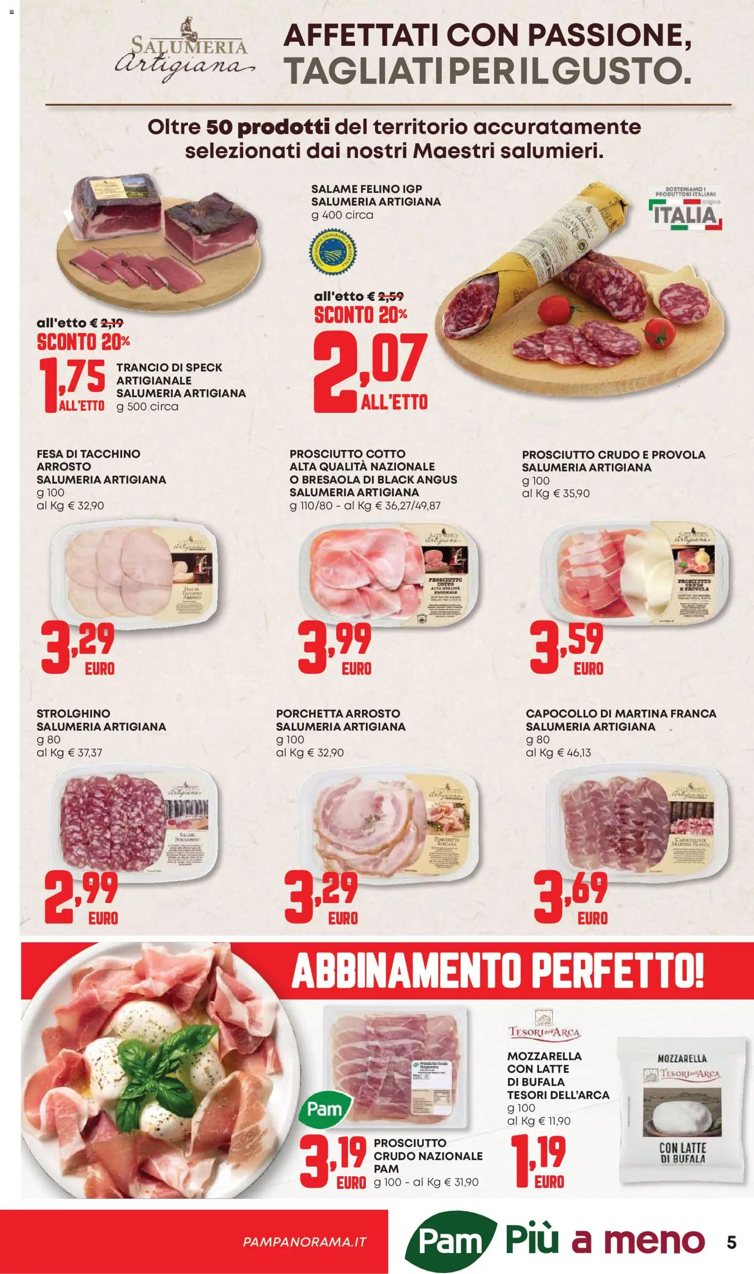 Volantino PAM del 04.06.2026 | Pagina: 5 | Prodotti: Speck, Arrosto, Prosciutto, Provola