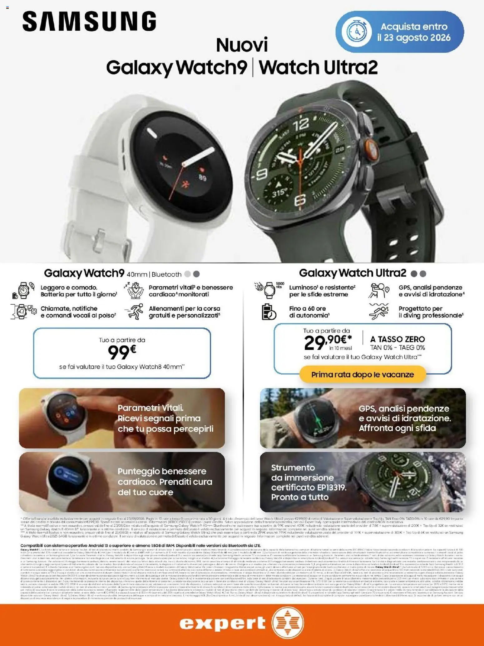 Volantino Expert del 20/08/2026 | Pagina: 14 | Prodotti: Samsung Galaxy, Top, Batteria, Samsung