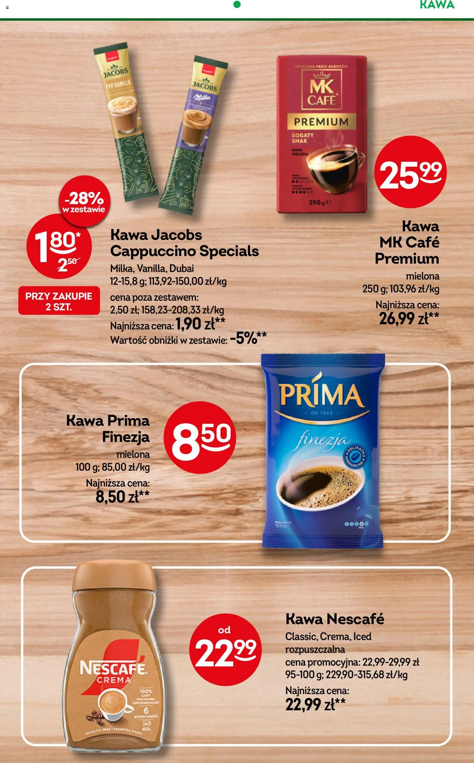 Żabka gazetka - Codzienne produkty od 01.07.2026 | Strona: 15 | Produkty: Nescafe, Cappuccino, Kawa, Kawa prima
