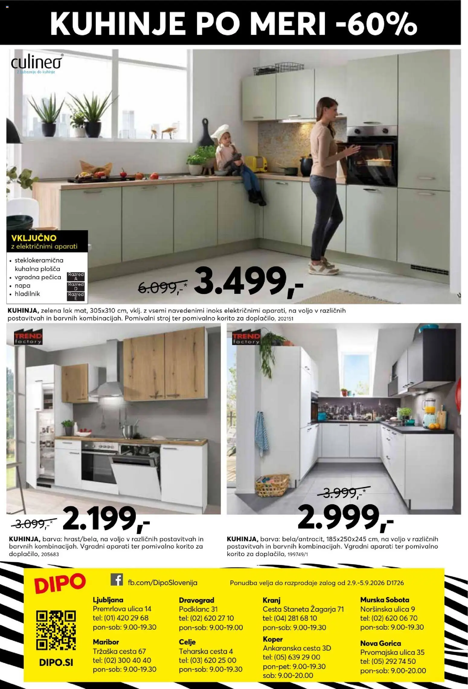 Novi Dipo katalog ponudbe – veljaven od 02.09.2026 | Stran: 16 | Izdelki: Hladilnik, Kuhalna plosca, Lak, Vgradna pečica