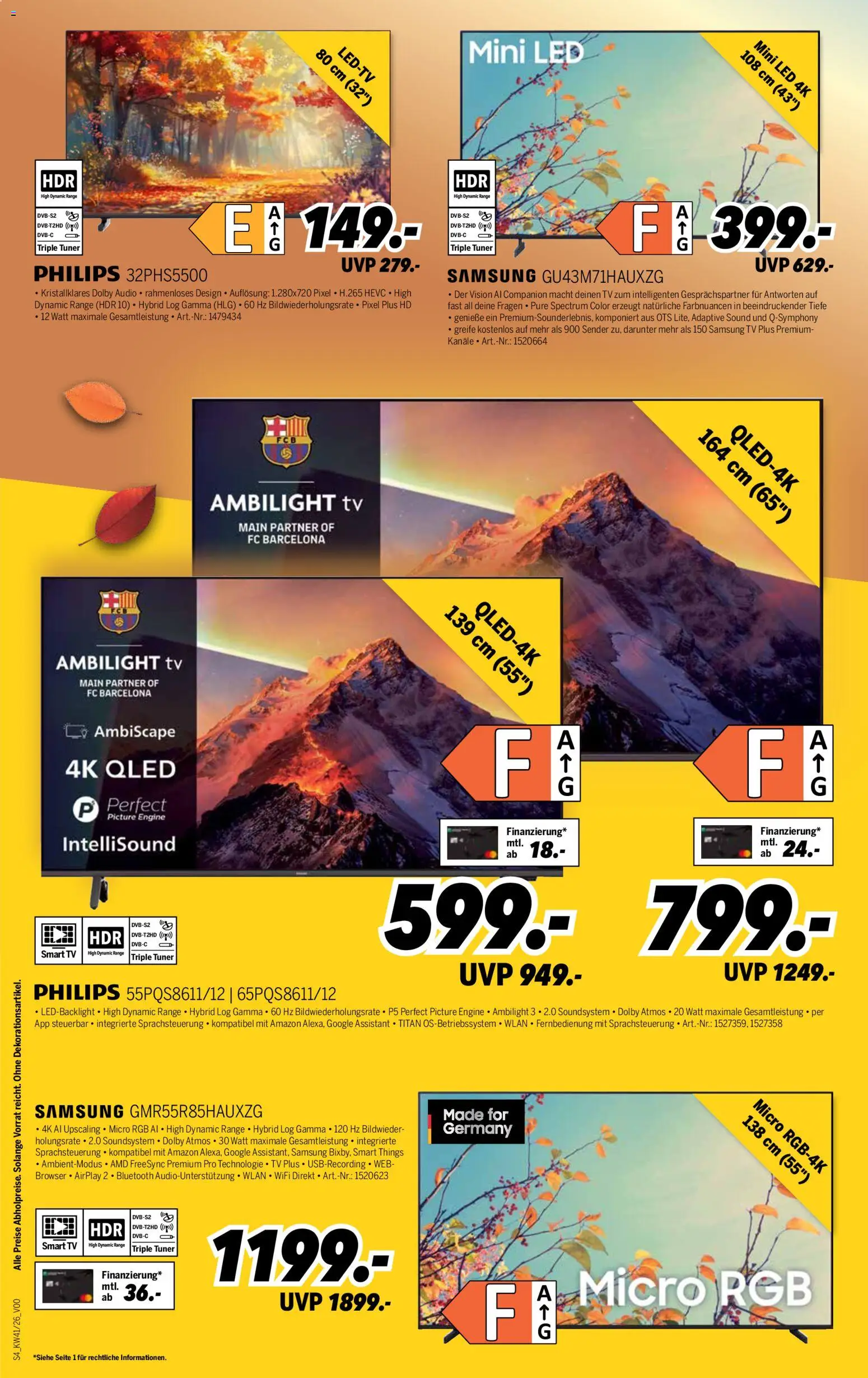 Medimax Prospekt – gültig ab 03.10.2026 | Seite: 4 | Produkte: Philips, Samsung, Smart TV, TV