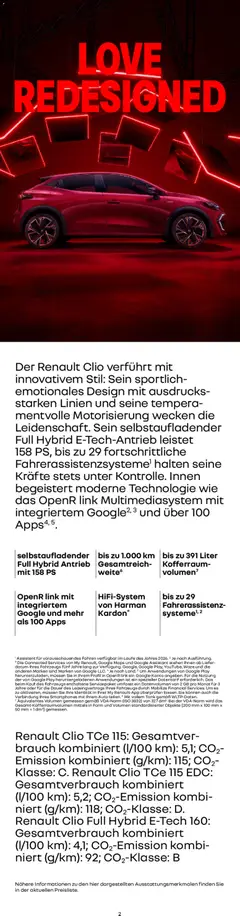 Renault Neuer Clio ab 01.10.2025 gültig | Seite: 2 | Produkte: Smartphones