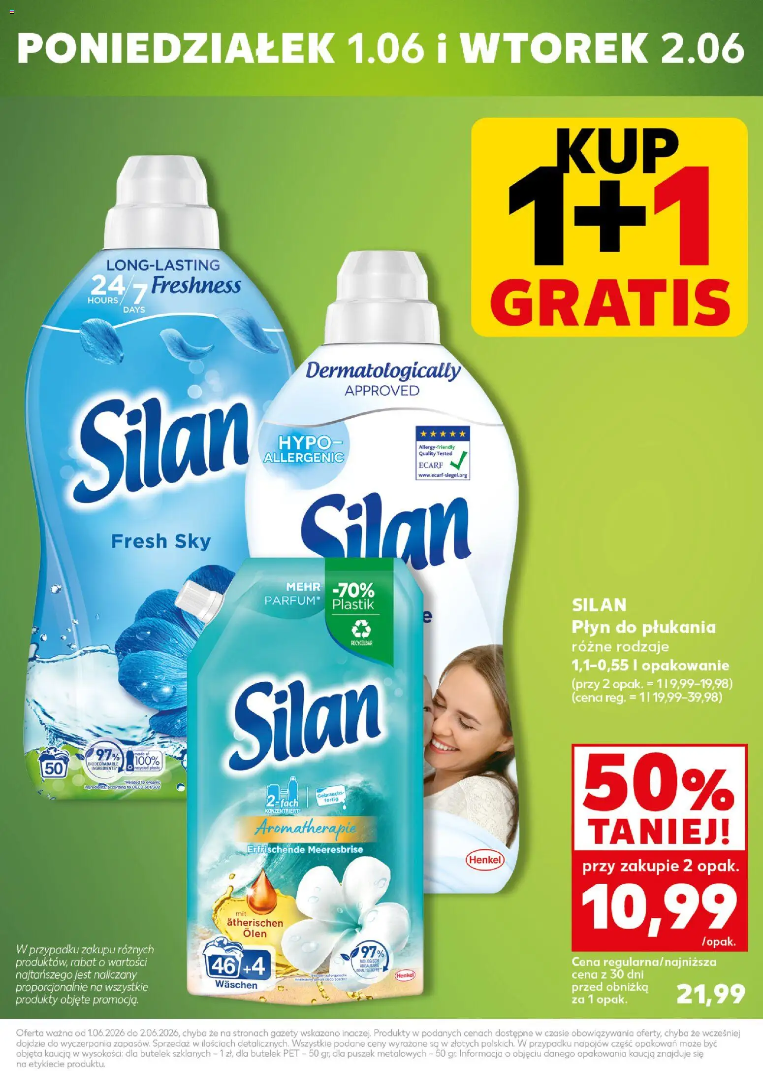 Kaufland Polsko leták - Mocny start od 01.06.2026 | Strana: 3 | Produkty: Silan