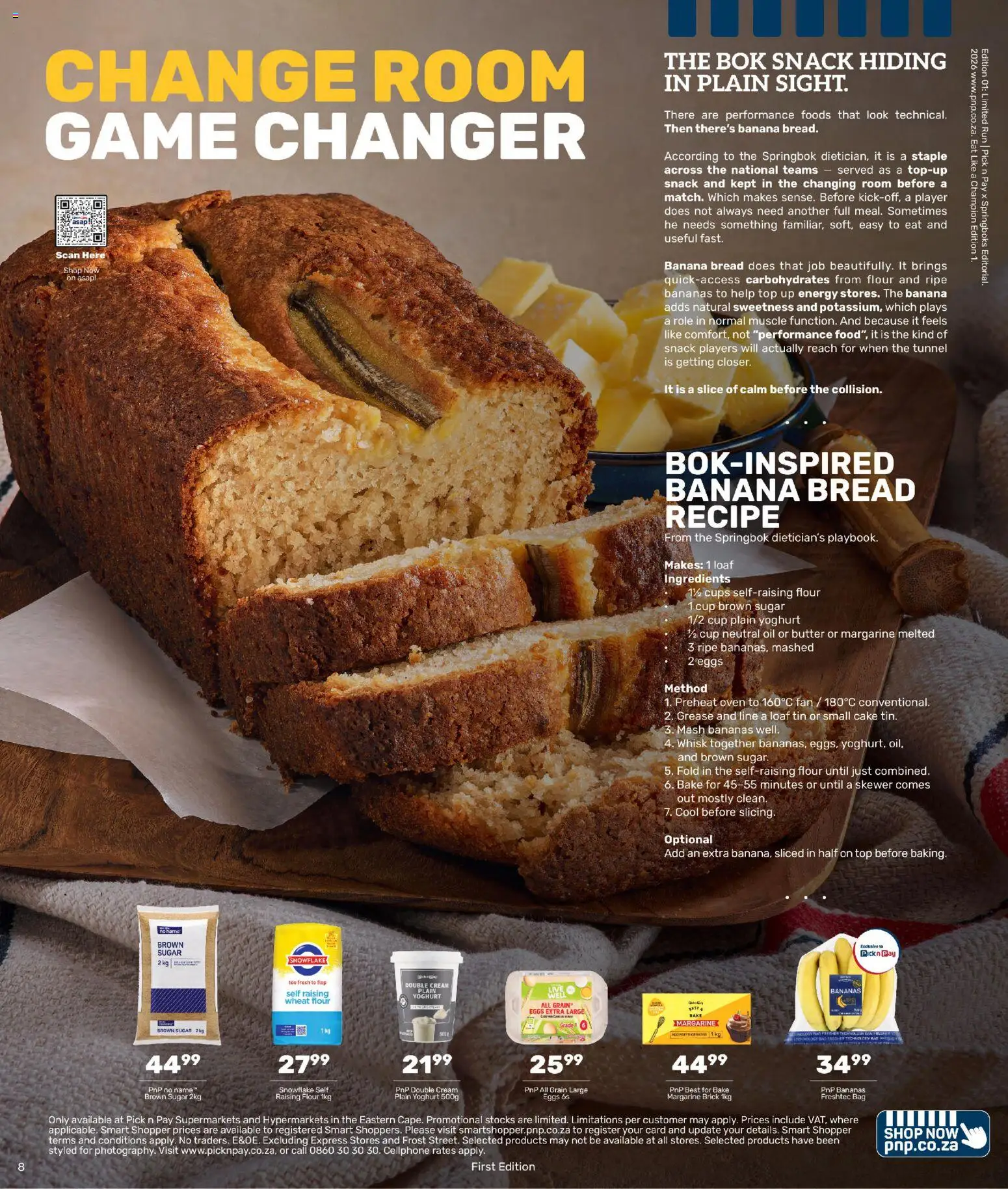 New Pick n Pay catalogue – valid from 29/06/2026 | Page: 8 | Products: Flour, Fan, Butter, Sugar