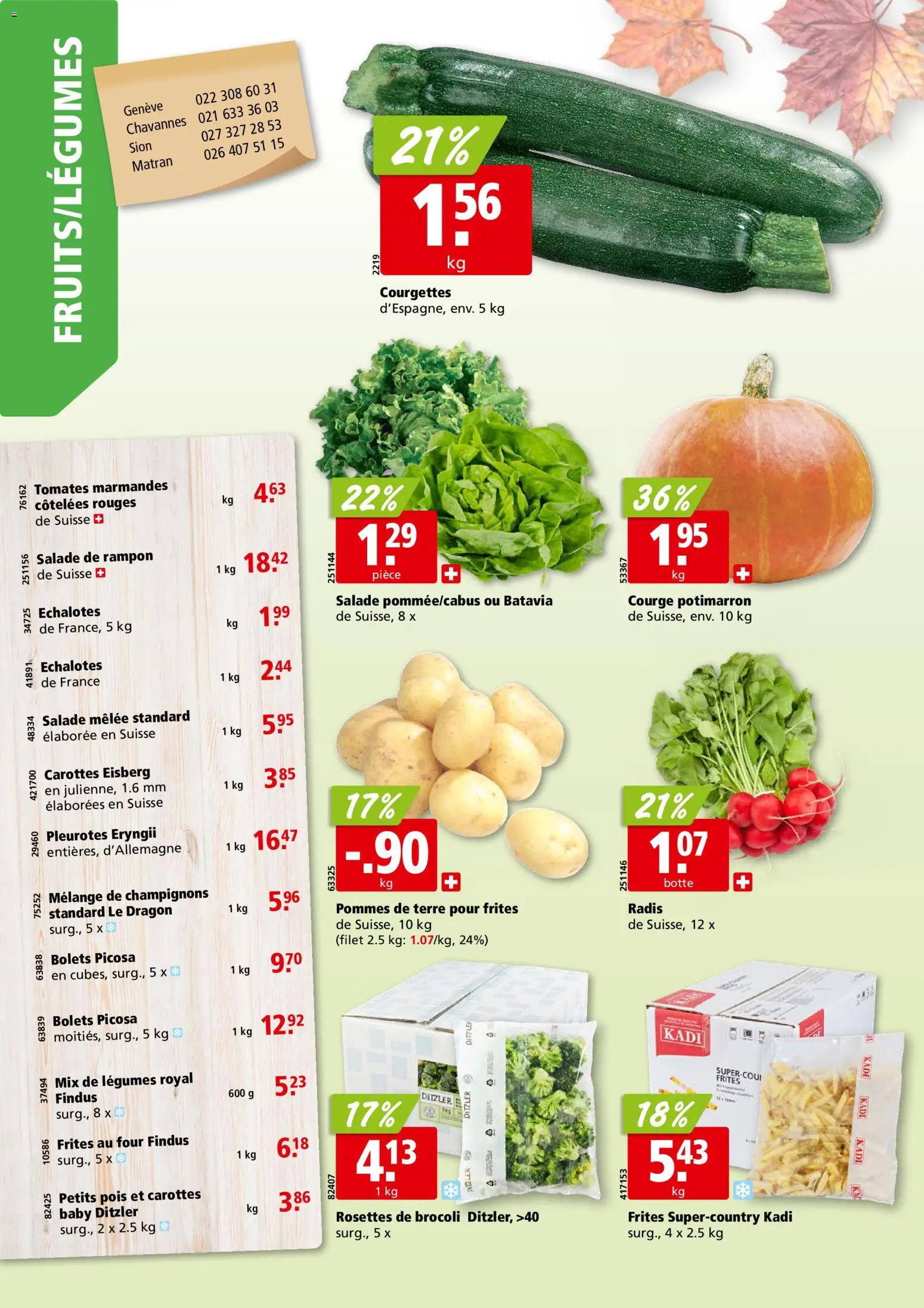 Aligro aktionen Chavannes, Matran, Genève, Sion – gültig ab 19.10.2026 | Seite: 2 | Produkte: Champignons