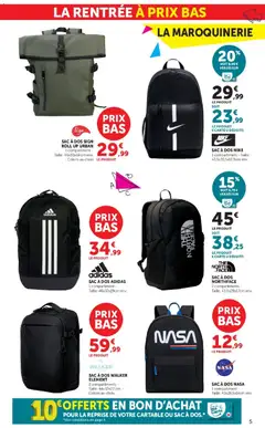 Hyper U - Prévisualisation de Hyper U - La rentrée à prix bas valide à partir de 15/07/2026 | Page: 5 | Produits: Sac, Cartable, Sac à dos