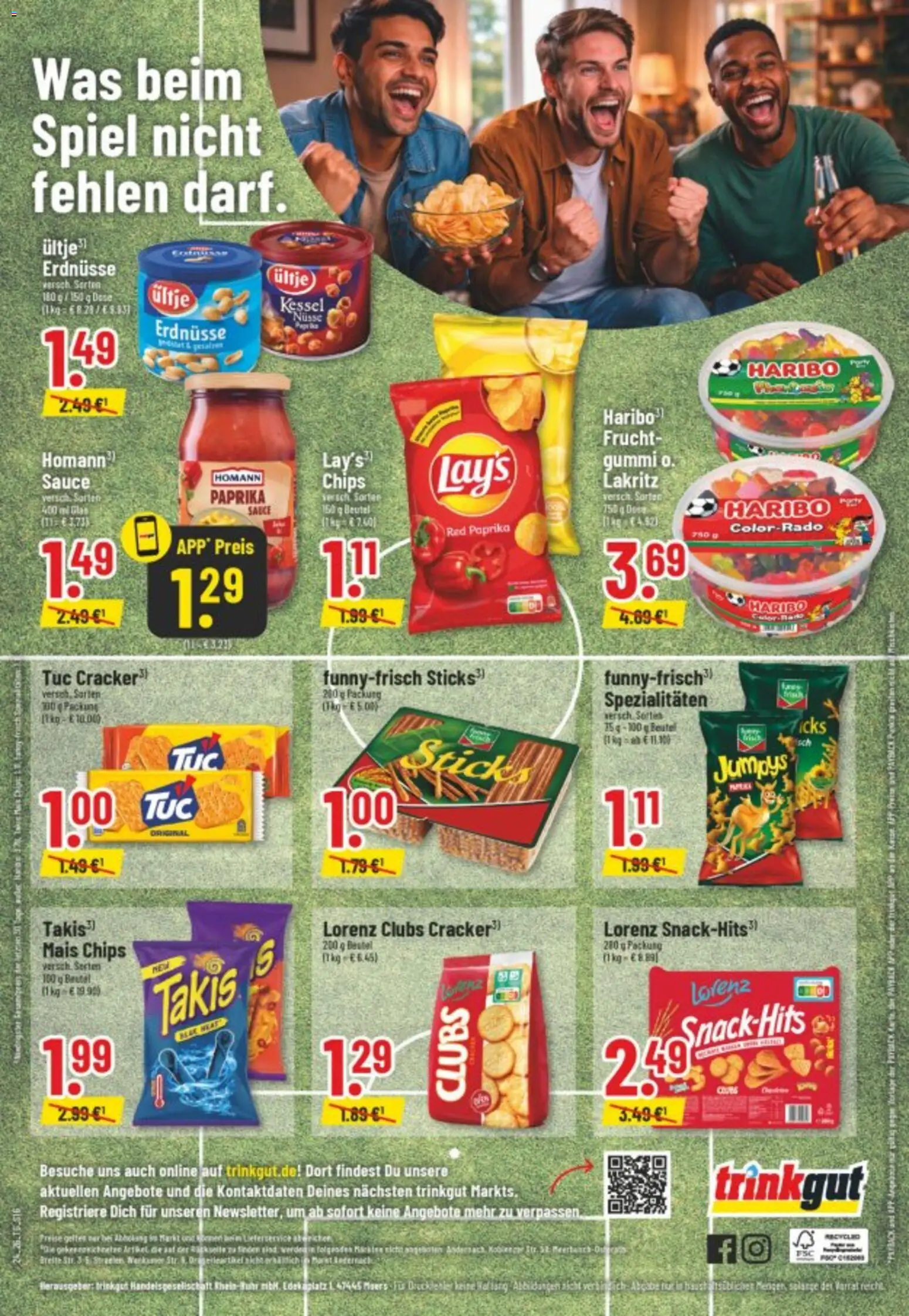 Trinkgut Prospekt – gültig ab 08.06.2026 | Seite: 18 | Produkte: Ultje erdnusse, Erdnüsse, Haribo, Chips
