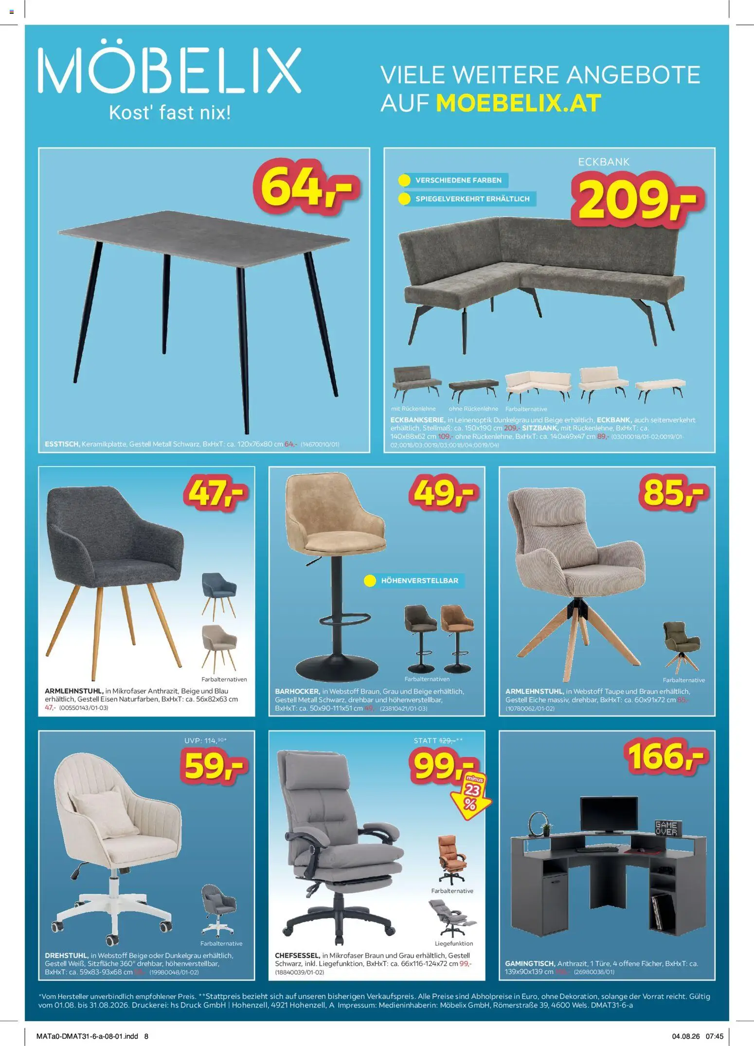 Möbelix Die Besten Online Deals gültig ab 01.08.2026 | Seite: 8