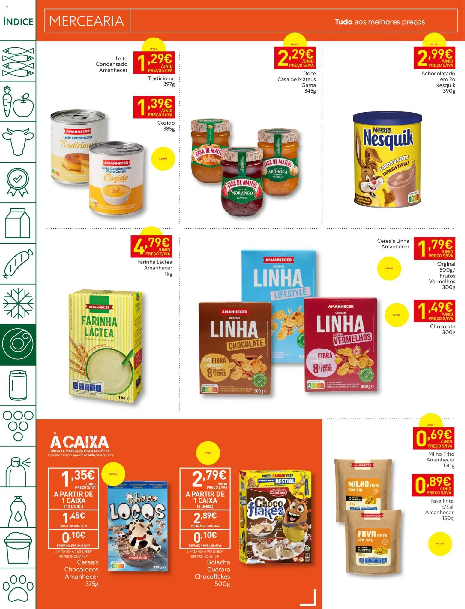 Recheio folheto Madeira │ válido de 21/07/2026 | Página: 20 | Produtos: Farinha láctea, Leite condensado, Nestlé, Cereais
