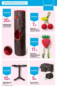 Pogląd oferty "Pepco gazetka" - ważna od 07.05.2026 | Strona: 9 | Produkty: Wiśnie, Szelki dla psa, Zabawka dla psa