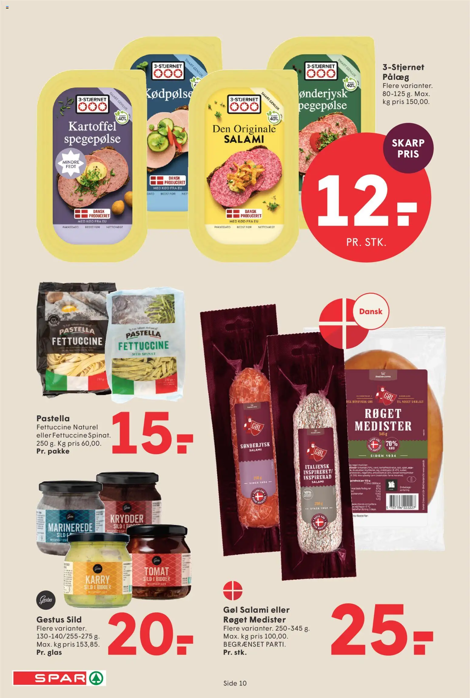 Spar tilbudsavis – gyldig fra 08.05.2026 | Side: 10 | Produkter: Karry, Salami, Pålæg, Spinat