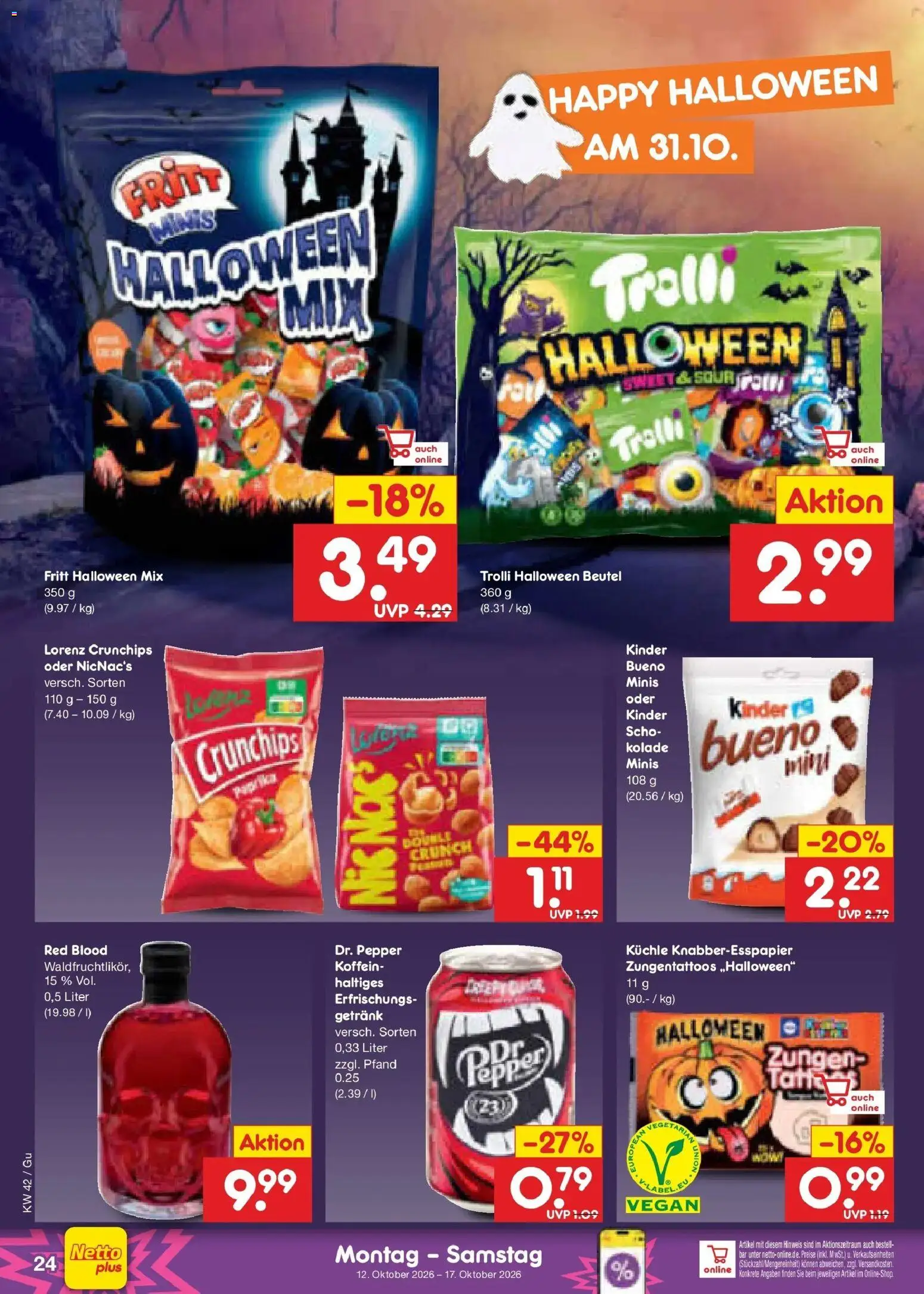 Netto Marken-Discount Prospekt Machern (ab 12.10.2026) » Angebote | Seite: 32 | Produkte: Paprika, Lorenz crunchips