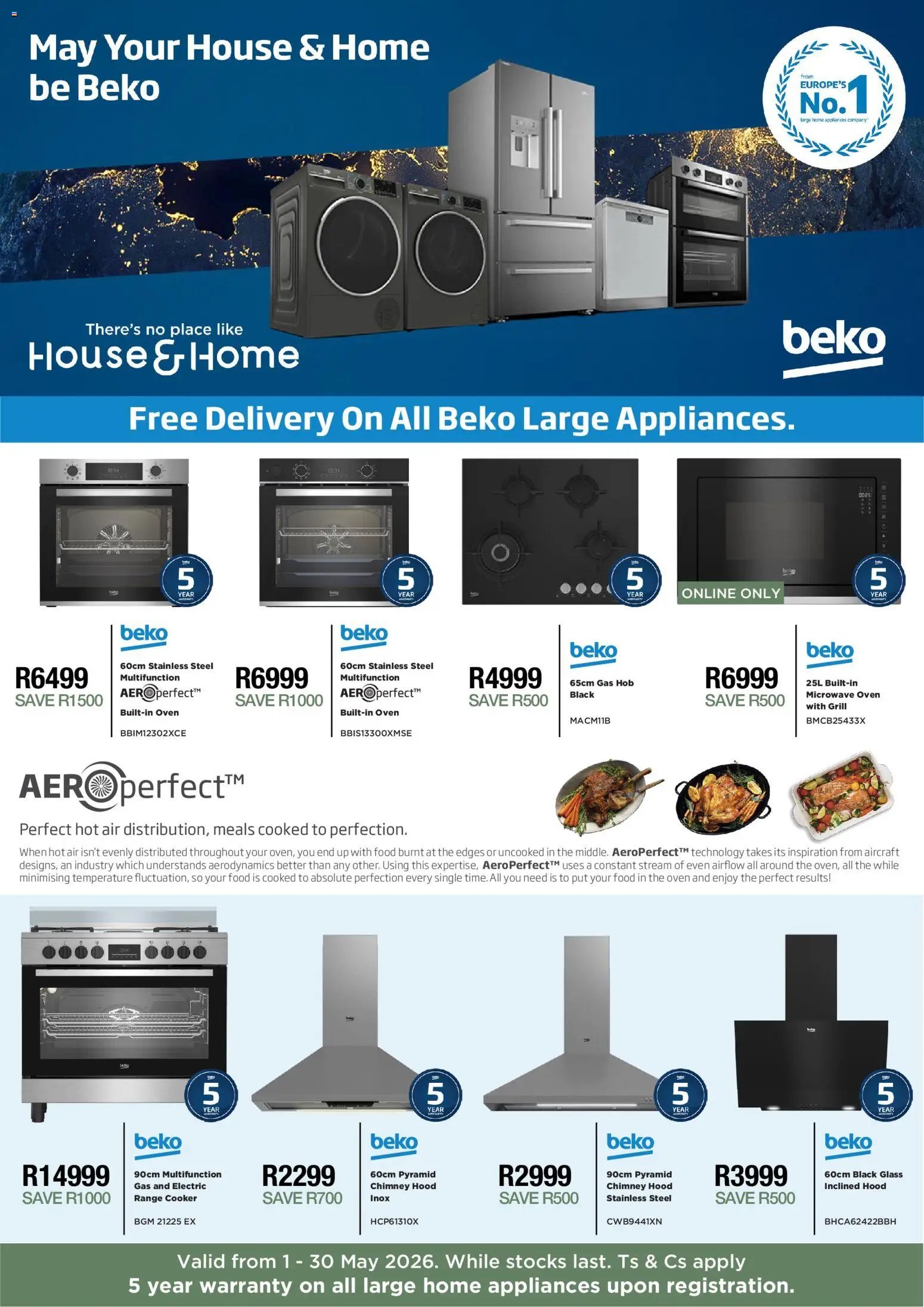 New House and Home catalogue – valid from 01.05.2026 | Page: 1 | Products: Oven, Microwave oven, Grill, Hood