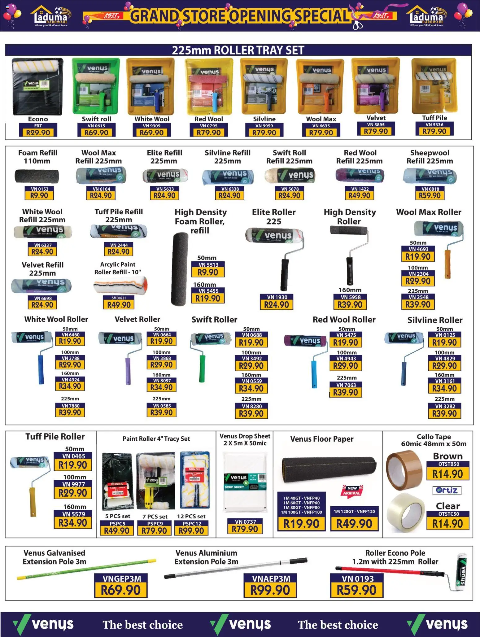 New Laduma Hardware catalogue – valid from 20/08/2026 | Page: 18 | Products: Paint, Foam, Paper, Tape