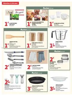 Auchan - Prévisualisation de Auchan catalogue valide à partir de 15/09/2026 | Page: 4 | Produits: Cuillères, Cure-dents, Spatule, Tarte