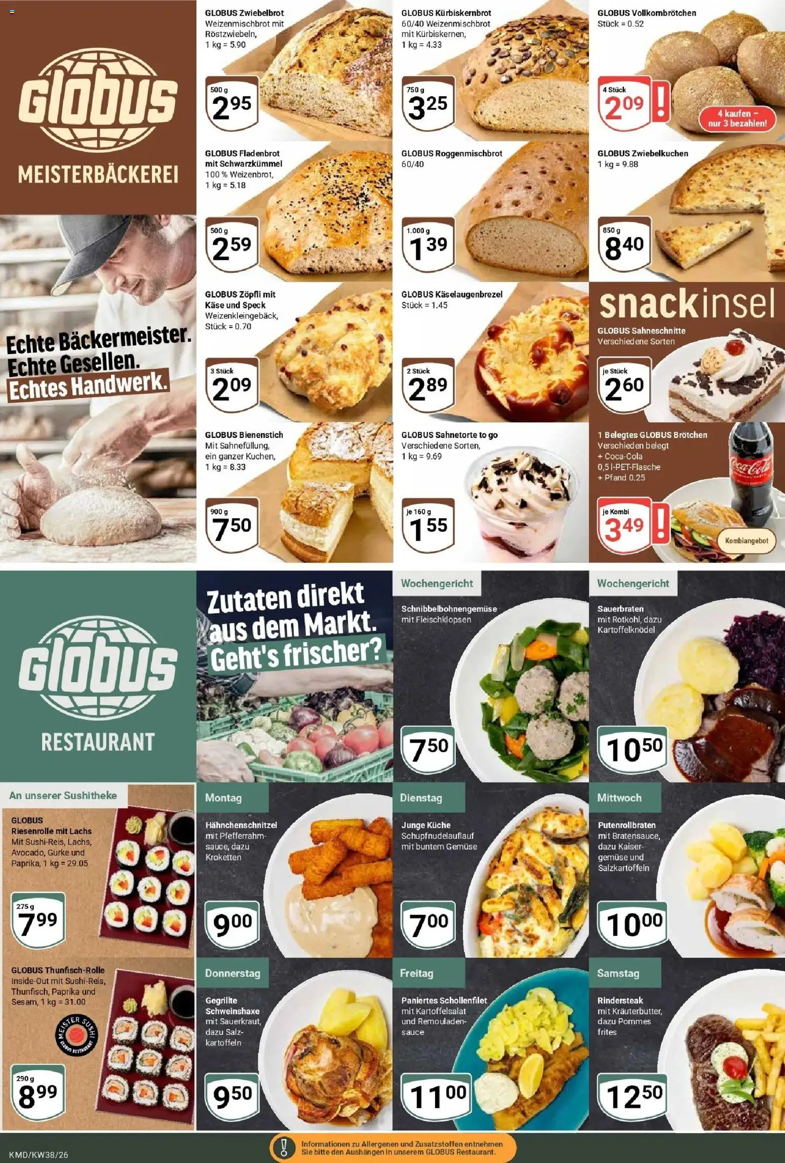 Globus Prospekt Köln (ab 14.09.2026) » Angebote online | Seite: 6 | Produkte: Pommes, Lachs, Gemüse, Salz