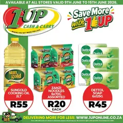 1UP Cash & Carry specials catalogue – valid from 09.06.2026 | Page: 5 | Products: Oil, Noodles, Beef, Soap