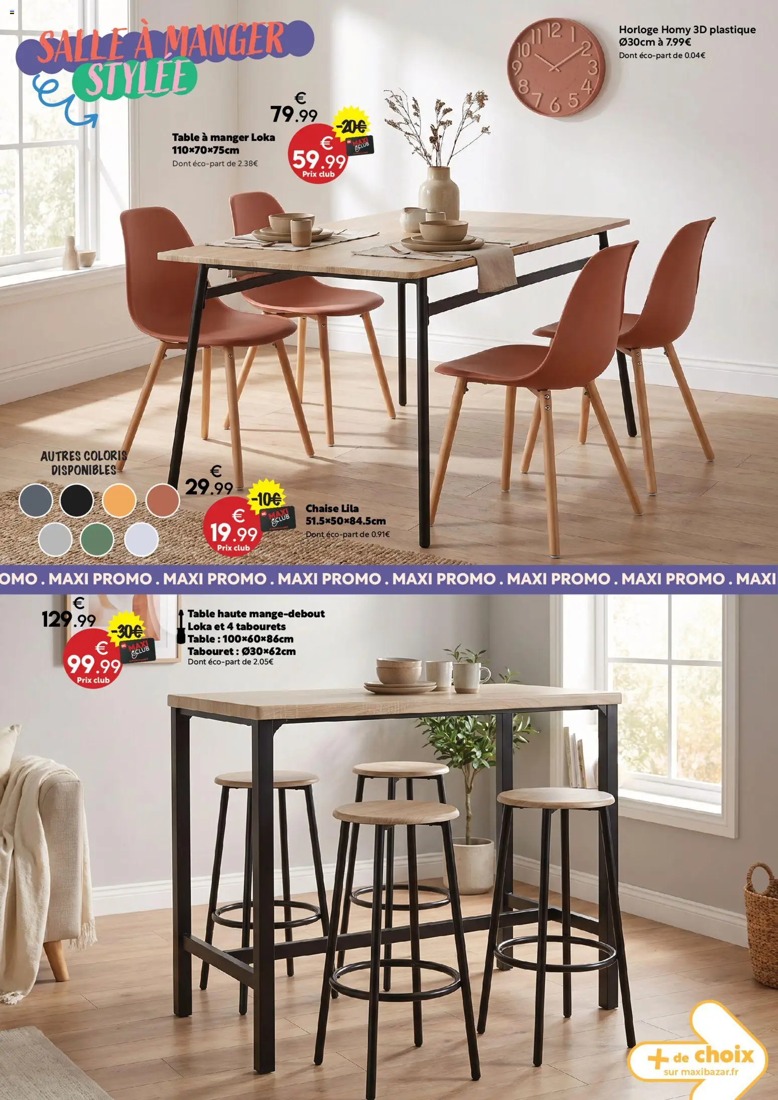 {H1} | Page: 10 | Produits: Table, Chaise, Table à manger