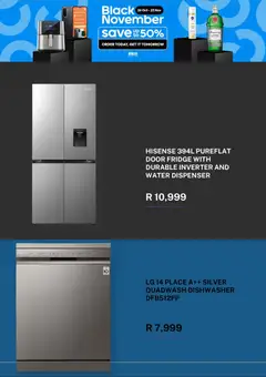 Takealot specials catalogue – valid from 26/10/2026 | Page: 2 | Products: Dishwasher, Fridge, Water